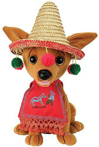 PBC International Pancho Christmas Singing Animated Chihuahua Dog Sings