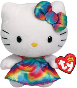 TY Beanie Babies Hello KitPlushrainbowmedium