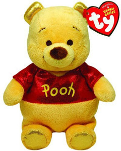 TY Beanie Babies Winnie The Pooh Sparkle Medium Plush