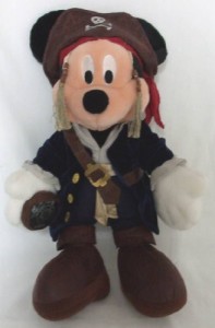Disney Pirate Jack Sparrow Mickey Plush 15In