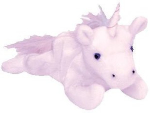 Ty Beanie Ba Mystic The Unicorn (Irredescent Horn & Furry Mane)