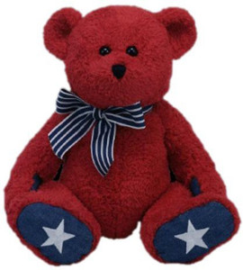 Ty Classic Patriotic Bear in Red 50049