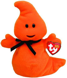 TY Beanie Babies Haunt Orange Ghost