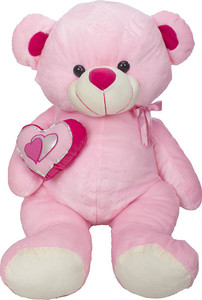 Sana Cuddle Bear With Heart Pink - 55 cm
