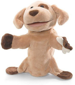 Gund Playful Puppets No Bones About It Brown Dog 12
