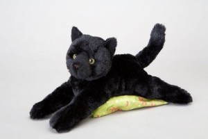 Douglas Cuddle Toys Plush Tug Black Cat 12