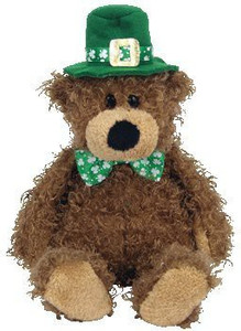 Ty Beanie Babies Lucky O'Day Irish Bear