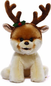 Gund Boo 'The World'S Cutest Dog' Plush With Antlers