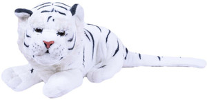 Planet of Toys Soft White Tiger - 35 cm