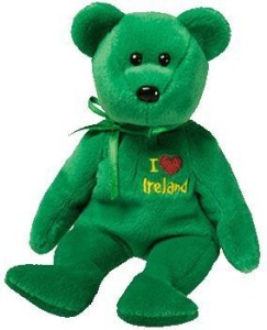 Ty Beanie Babies Ireland Bear (I Love Ireland Uk Exclusive)