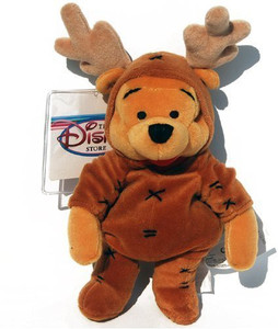 Disney Reindeer Pooh Mini Bean Bag Plush