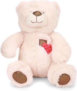 Starwalk Cream Color Bear with Red Heart Embroidered  - 26 cm