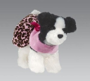 Douglas Toys Gwen Shihtzu Plush Dog With Pink Cheetah Coat