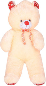 Atorakushon Cute Soft Standing Bow Teddy Bear - 90 cm