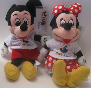 Bean Bag PLush - Mickey and Minnie Disney Bean Bag Plush Mickey Mouse And Minnie Mouse Club