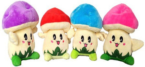 Chinmayi Small Four Mushroom Soft Toy - 20 cm