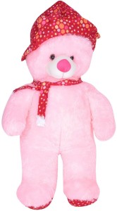 Atorakushon Cute Soft Standing Bow Cap Teddy Bear  - 105 cm
