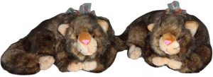 Cuddles Lovely looking Realistic Persian Cat Combo - 38 cm