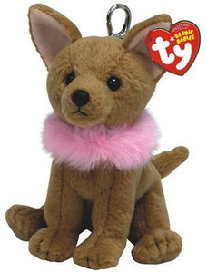 Ty Beanie Ba Divalectable The Chihuahua Dog ( Metal Key Clip )