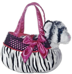 Aurora World Blingy Zebra Fancy Pals Pet Carrier