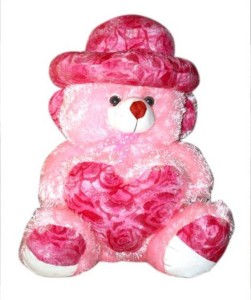 SS Mart Large Pink Teddy Bear with Cap 3 feet  - 90 cm