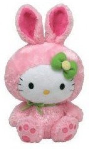 TY Beanie Babies Hello KitPink Bunny (Large)