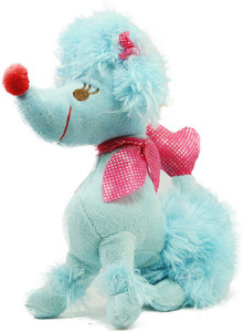 Tickles Hanging Poodle Dog with loop - 16 cm