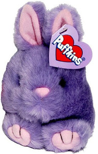 Puffkins Bumper Lavendar Easter Bunny Rabbit Bean Bag Plush
