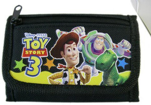 N/A Black Toy Story Trifold Wallet - 25 inch