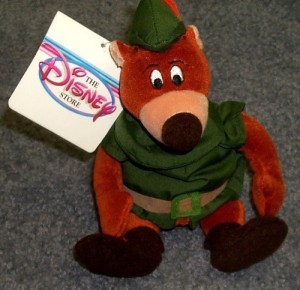 Disney Out Of Production Robin Hood Little John Bear Beanie Doll