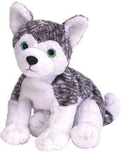 Ty Beanie Ba Mukluk The Husky Dog (Blue & Green Eyes)