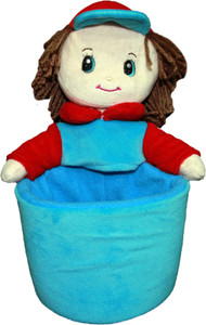 Soft Buddies Kevin Doll Utility Holder - Blue & Red - 10 inch