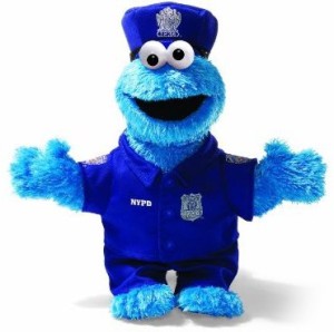 Gund Cookie Monster Nyc Policeman