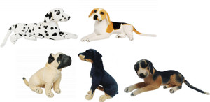 Cuddles Soft Fancy Breed Dogs Combo Set - 8 inch