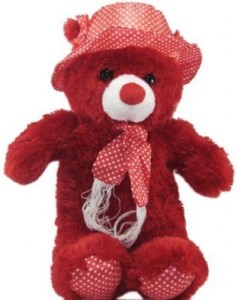 Cuddles Cap teddy Red  - 45 cm