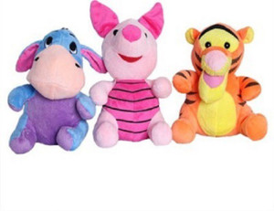 Cuddles Collections Donkey pig and tiger commbo - 22 cm