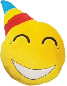 Gold Dust VKIB Smiley Emoticon Decorative Cushion - 15 inch