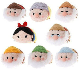 Disney Snow White And The Seven Dwarfs Tsum Tsum Set Of 8
