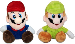 ToyJoy Super Mario and Luigi Combo Soft Plush Toys (Pack of 2) - 16 cm