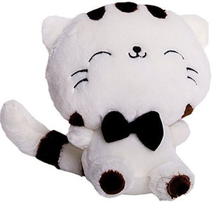 PLUSH TOY White Cat Ba11 Inches11
