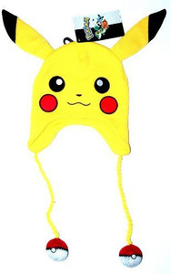 Bioworld Pokemon Pikachu Plush Embroidered Laplander Beanie Style