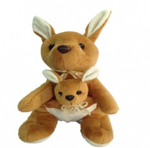 Chinmayi Kangaroo With Baby In Pouch,He Looks Absolutely Adorable. Crafted To Love  - 26 cm
