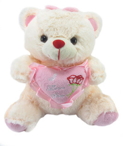 Tickles Sweet Teddy With Heart - 20 cm