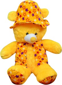 S S Mart 2.5 Feet Yellow Modi Jacket Teddy bear with Cap  - 75 cm