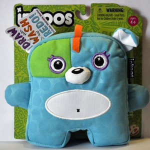 Inkoos Mini Plush Dog With Marker Blue