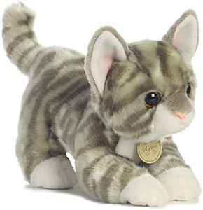 Aurora World Miyoni Tots Grey Tab Kitten Plush