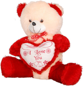 Ktkashish Toys Kashish cream & red teddy bear - 21 inch