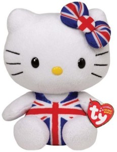 TY Beanie Babies Hello KitUnion Jack Jumper Uk Exclusive