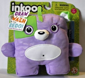 Inkoos Mini Plush Dog With Marker Purple