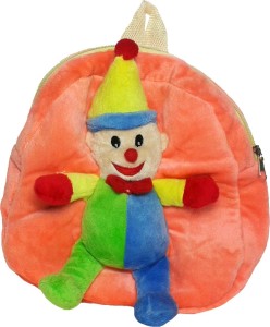Soft Buddies Plush Toy Bag With Animal-Clown  - 10.4 inch